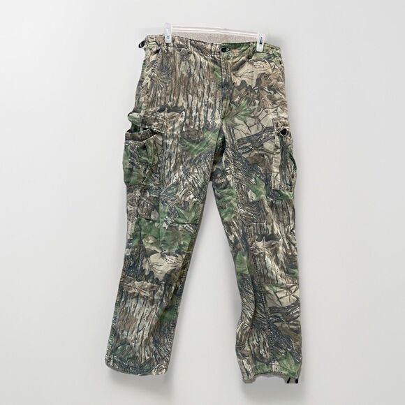 VTG 90s Rattlers Realtree Camo Pants Men’s 36x30 Hunting Outdoor Distressed